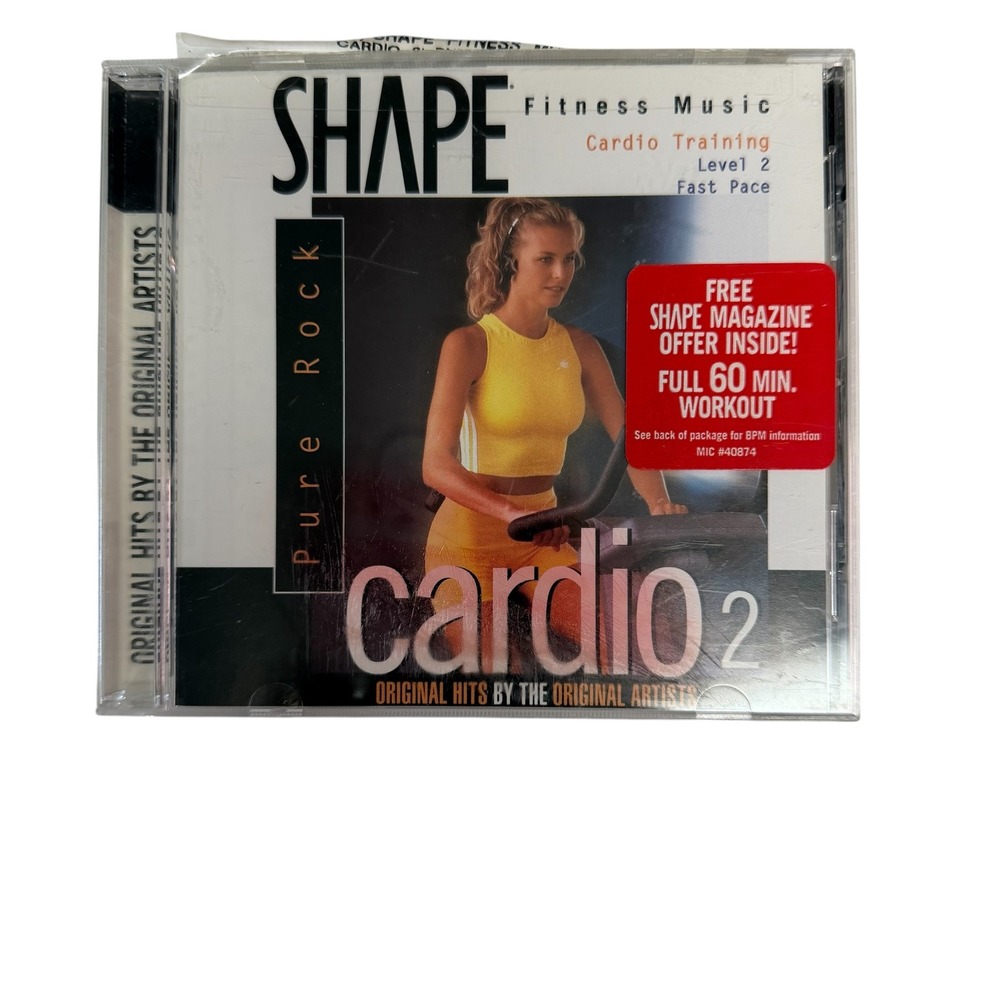 Shape Fitness Music Pure Rock‎ Cardio 2 CD 1997 Various Artists 724385541025